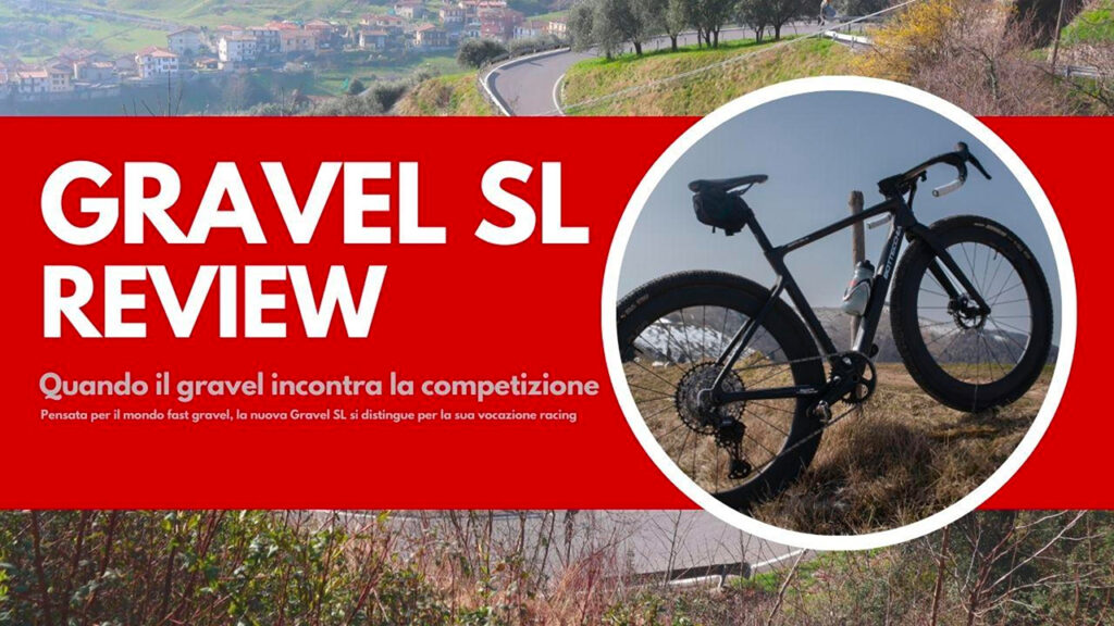 Bottecchia Gravel SL durante il test su strada con setup race